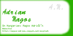 adrian magos business card